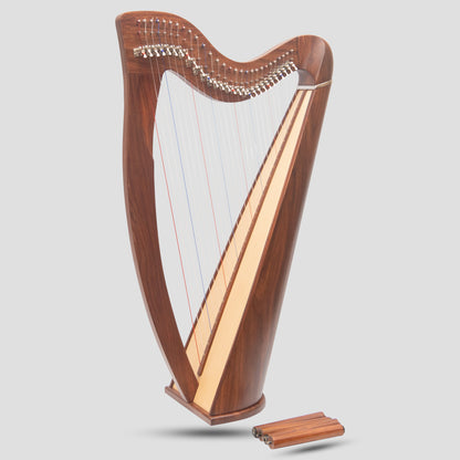 28 String Claddagh Harp Rosewood