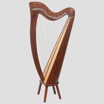 28 String Claddagh Harp Rosewood