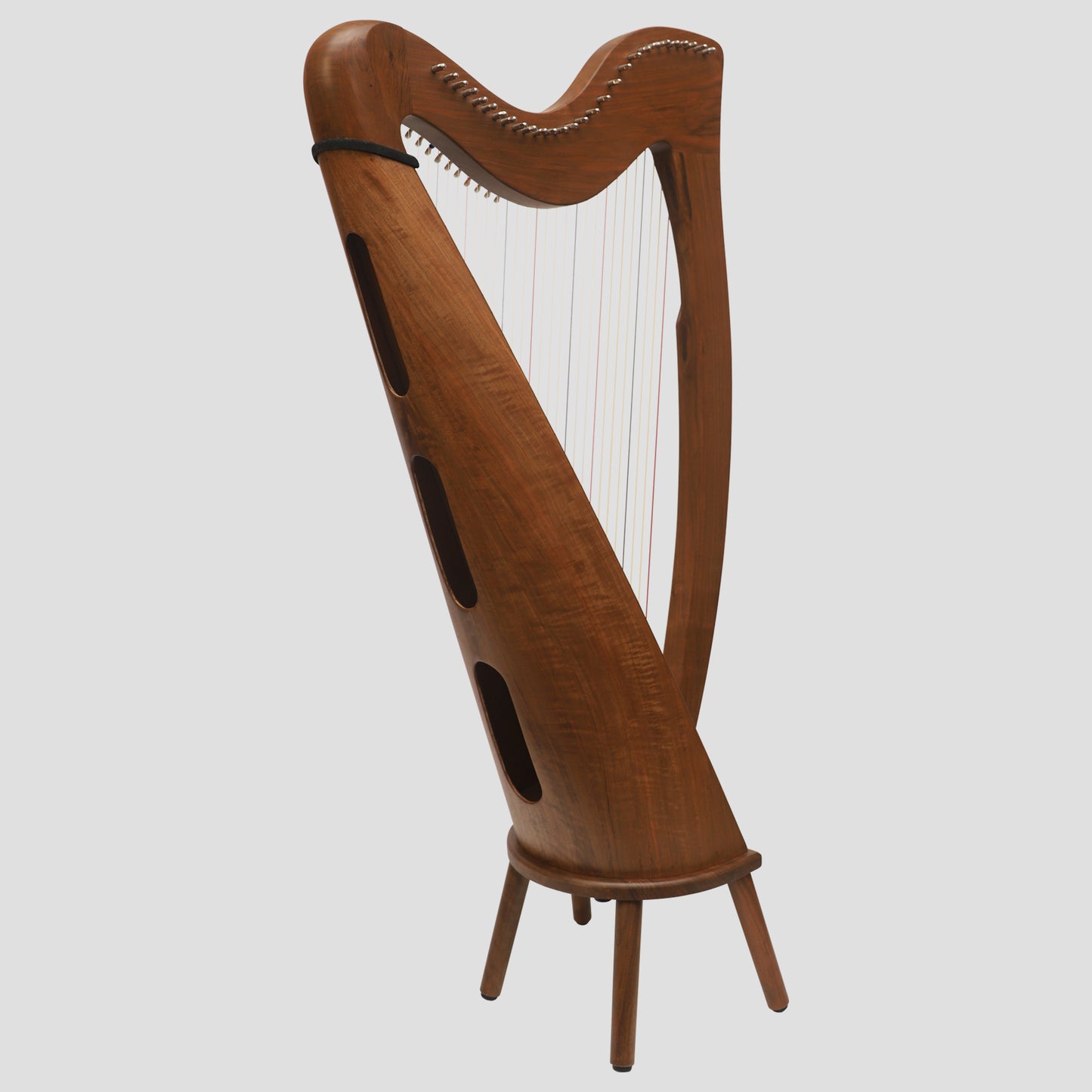 28 String Claddagh Harp Walnut