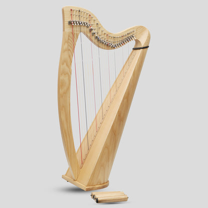 Muzikkon 28 String Claddagh Harp Ashwood