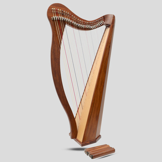 Muzikkon 29 String Ard Ri Harp Rosewood