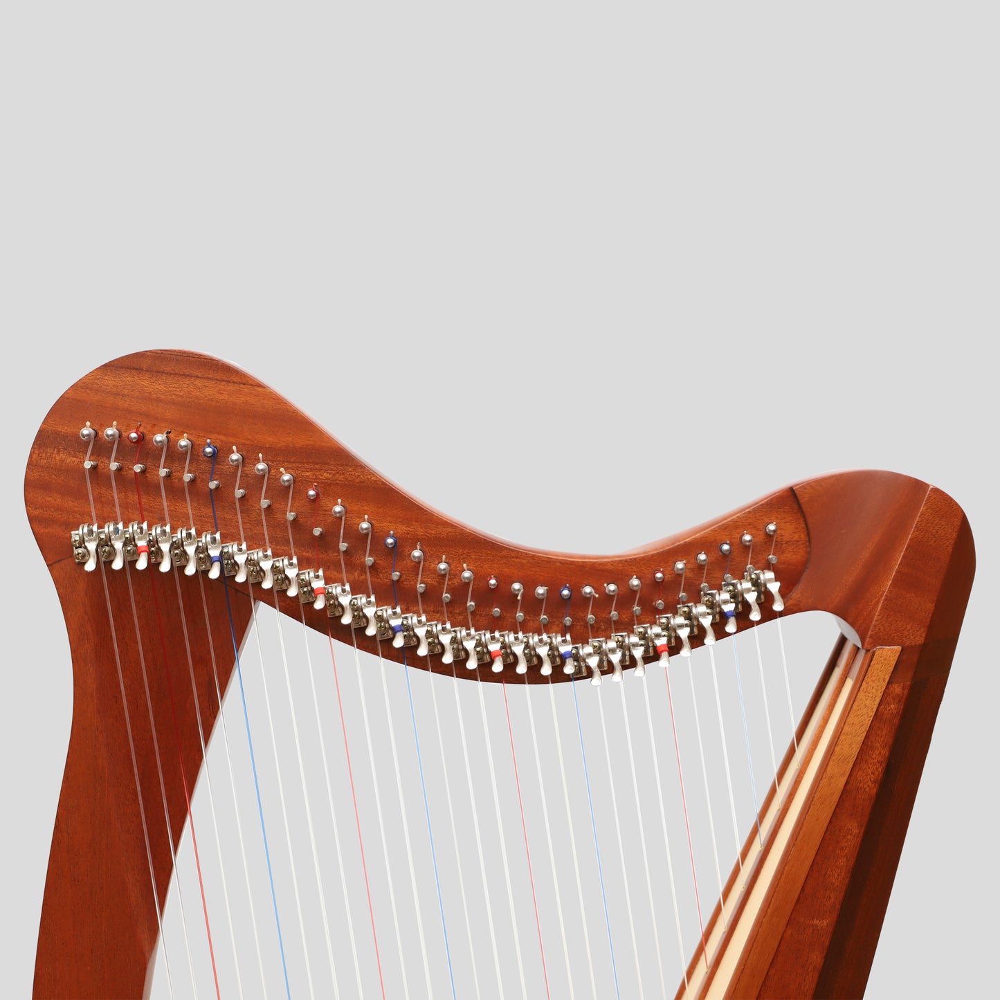 Muzikkon 29 String Ard Ri Harp Mahogany