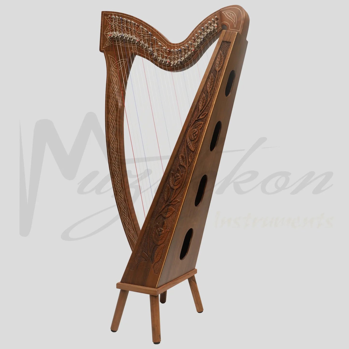 29 String Boru Harp Walnut