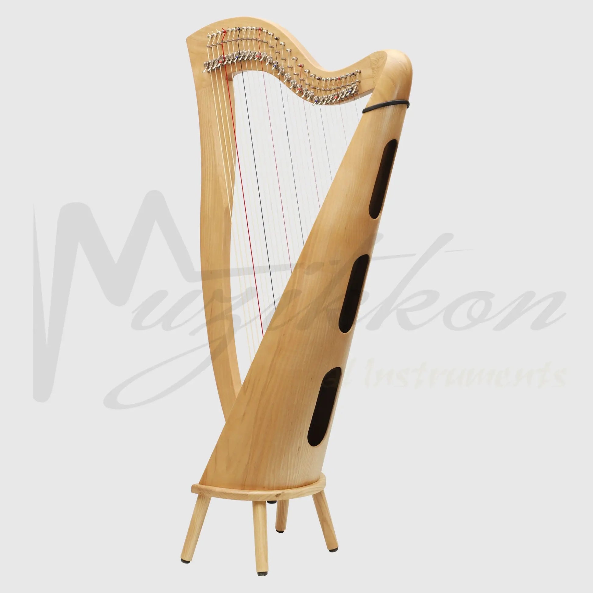 29 Strings McHugh Harp Round Back