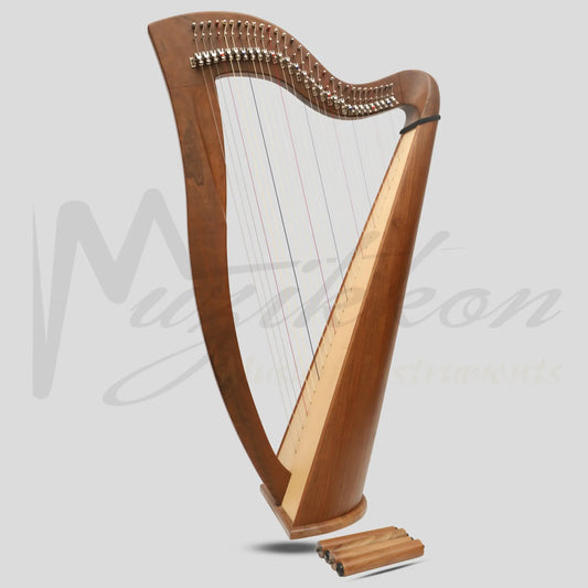 29 Strings McHugh Harp Round Back Walnut