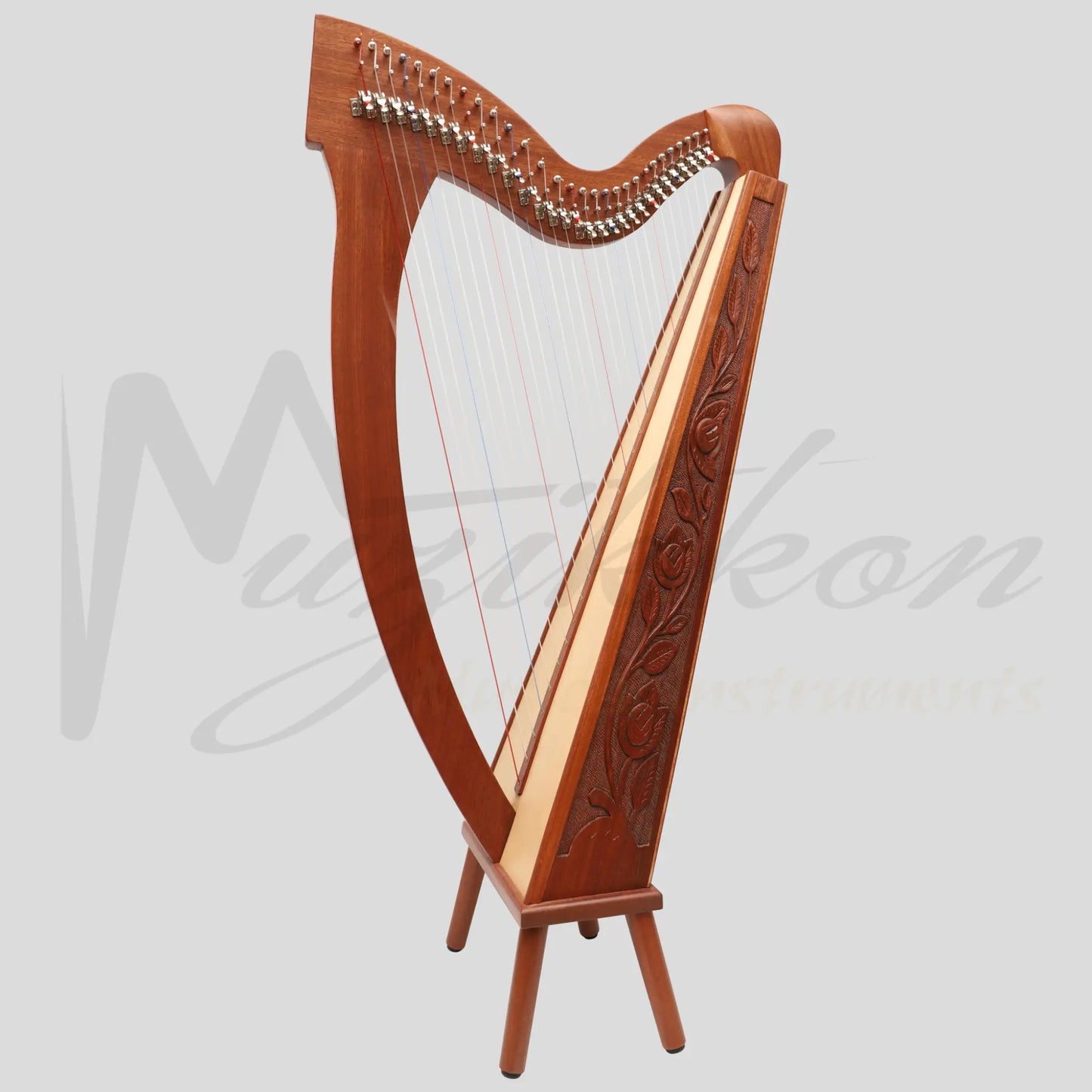 29 Strings Trinity Harp Mahogany