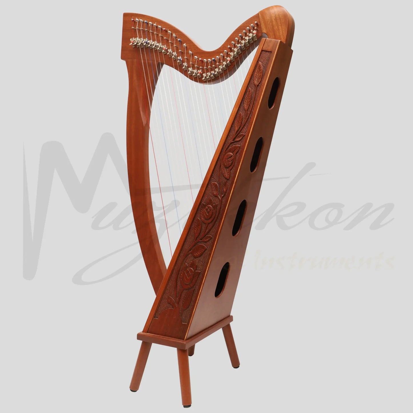 29 Strings Trinity Harp Mahogany