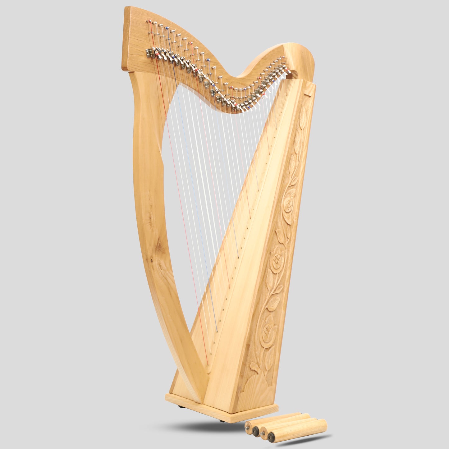 Muzikkon 29 Strings Trinity Harp Ashwood