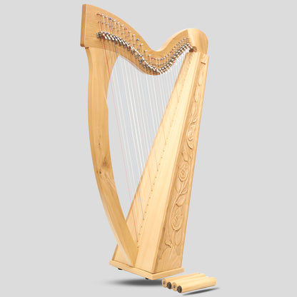 Muzikkon 29 Corde Trinity Harp Ashwood