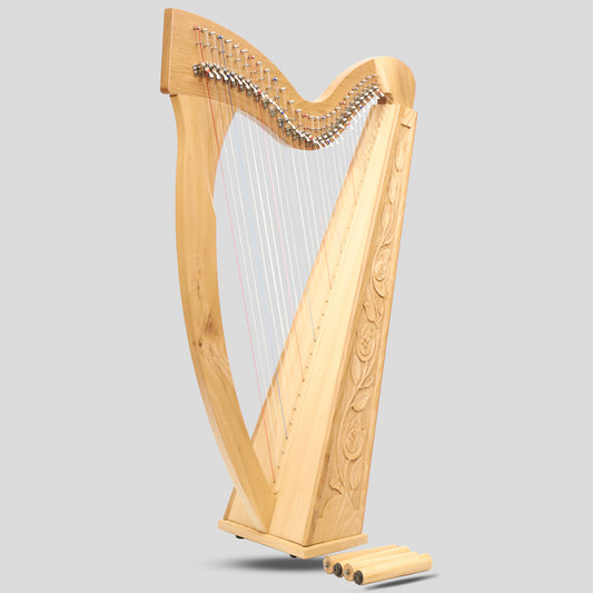 Muzikkon 29 Corde Trinity Harp Ashwood