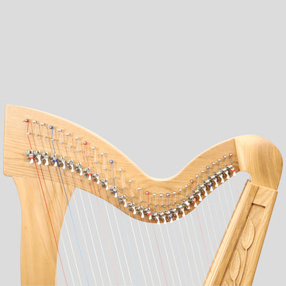 Muzikkon 29 Corde Trinity Harp Ashwood