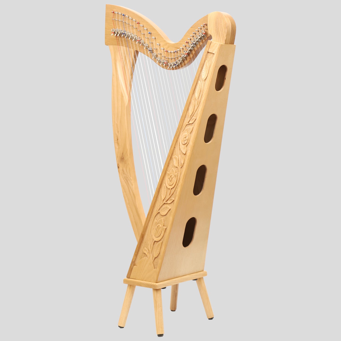 Muzikkon 29 Strings Trinity Harp Ashwood