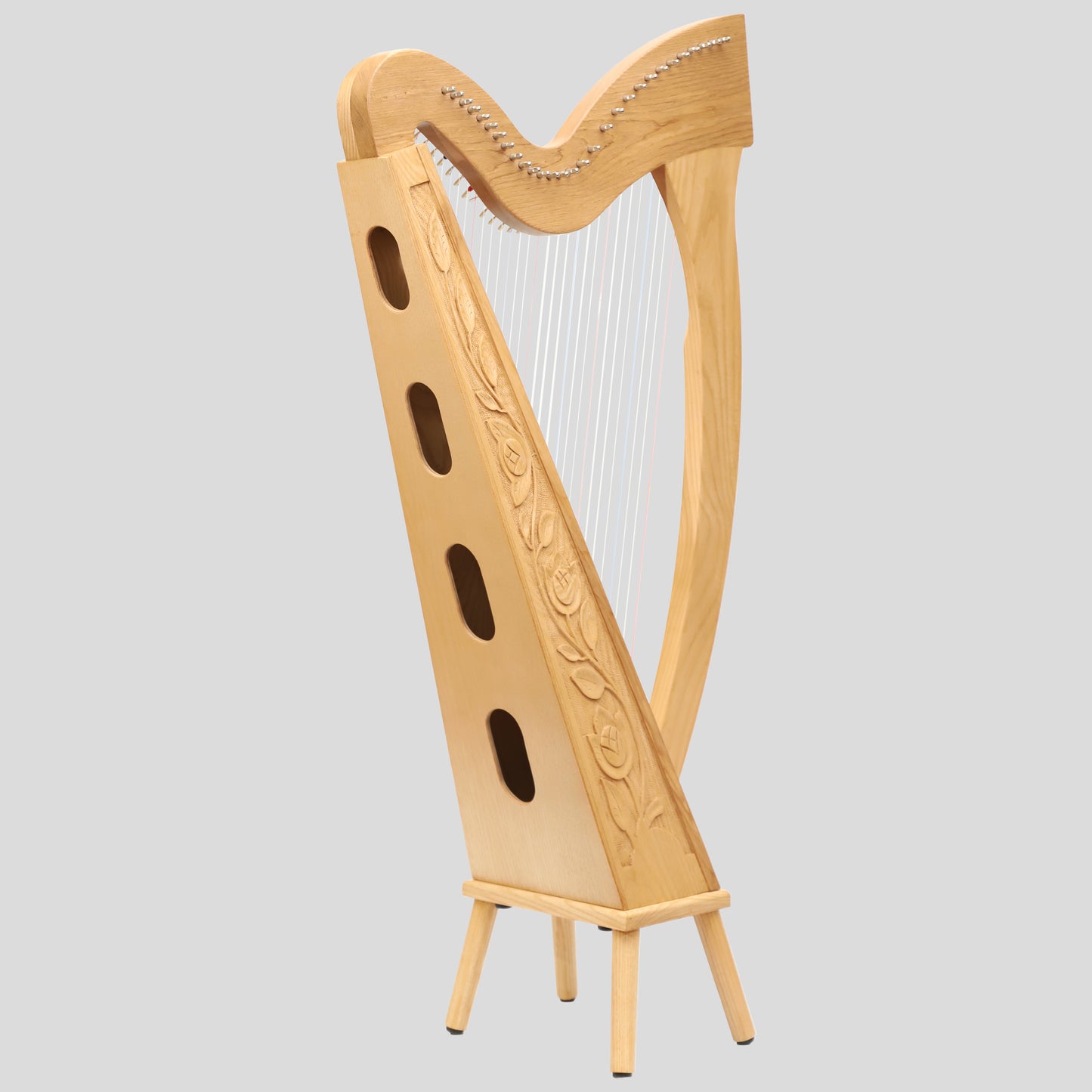 Muzikkon 29 Strings Trinity Harp Ashwood