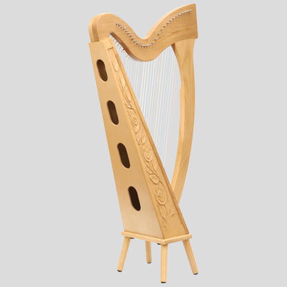 Muzikkon 29 Corde Trinity Harp Ashwood