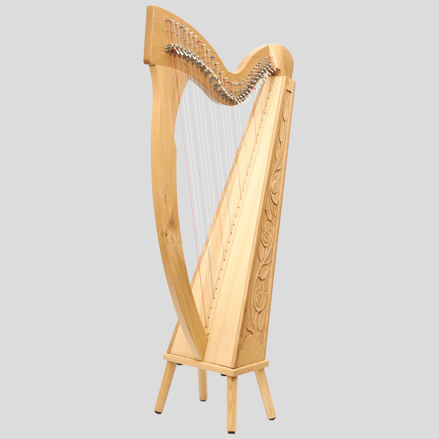 Muzikkon 29 Corde Trinity Harp Ashwood