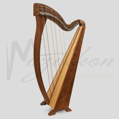 36 String Muzikkon Boru Harp Rosewood