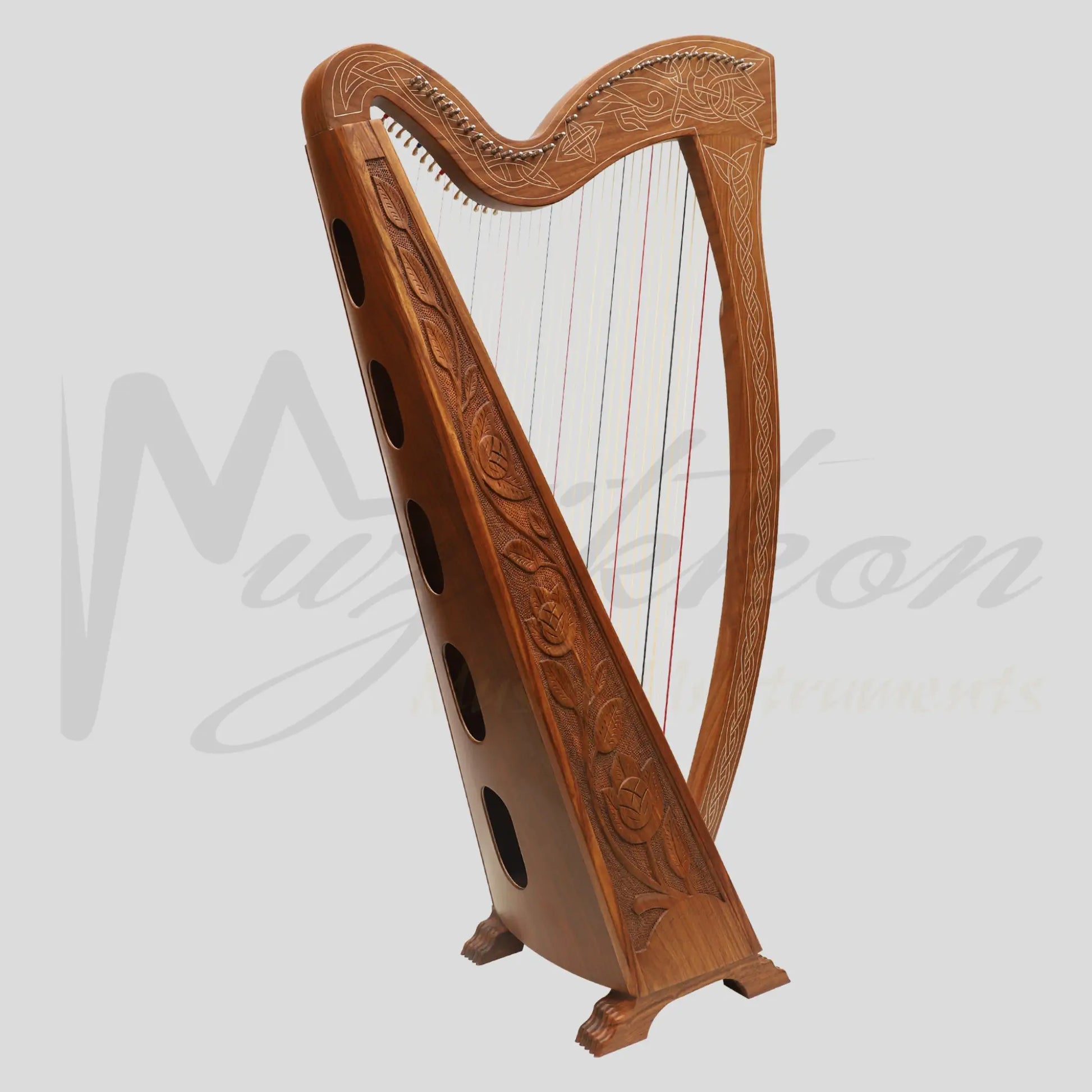 36 String Muzikkon Boru Harp Rosewood