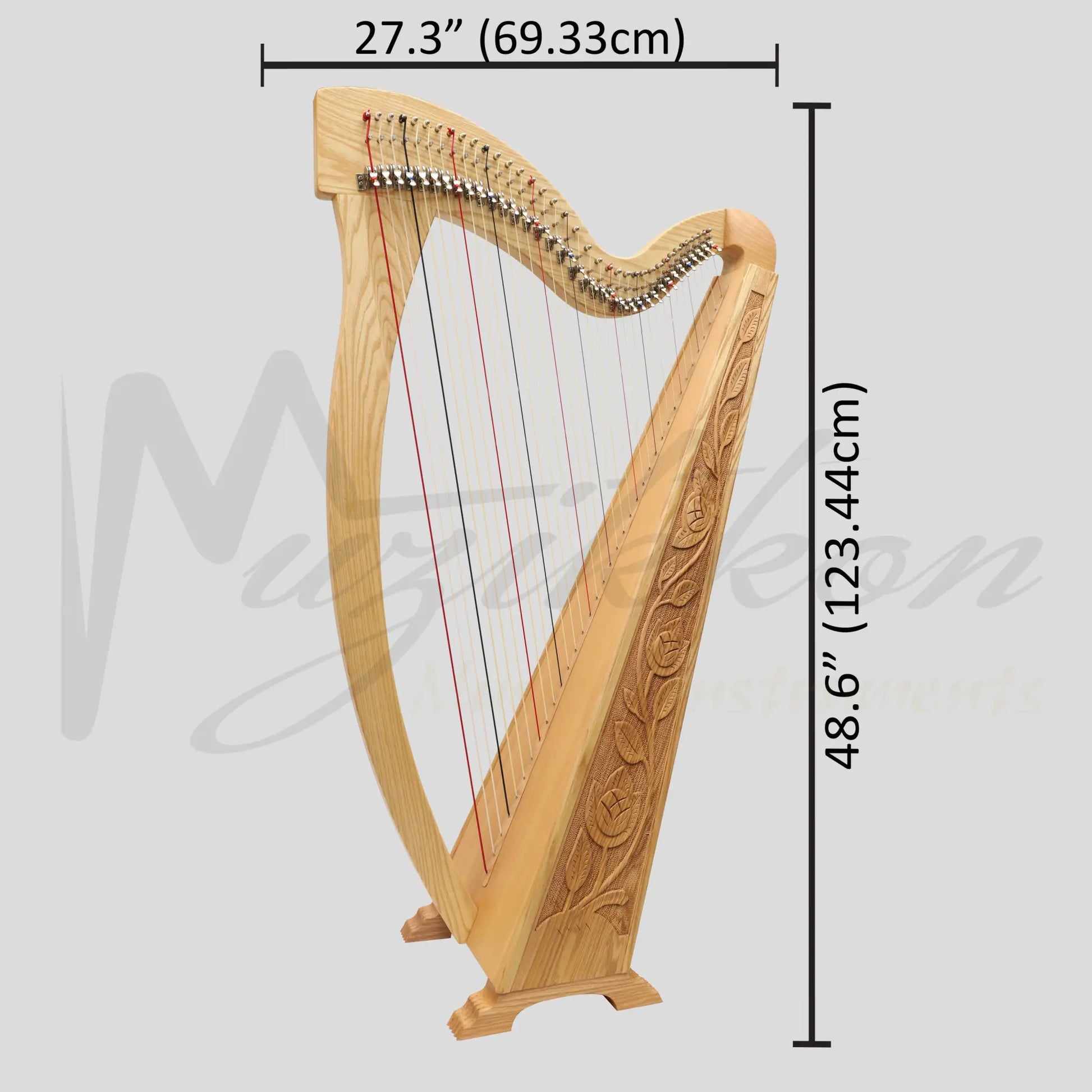 36 String Trinity Harp Ashwood