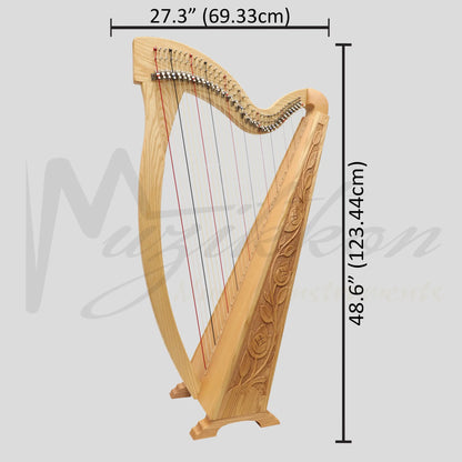 36 String Trinity Harp Ashwood