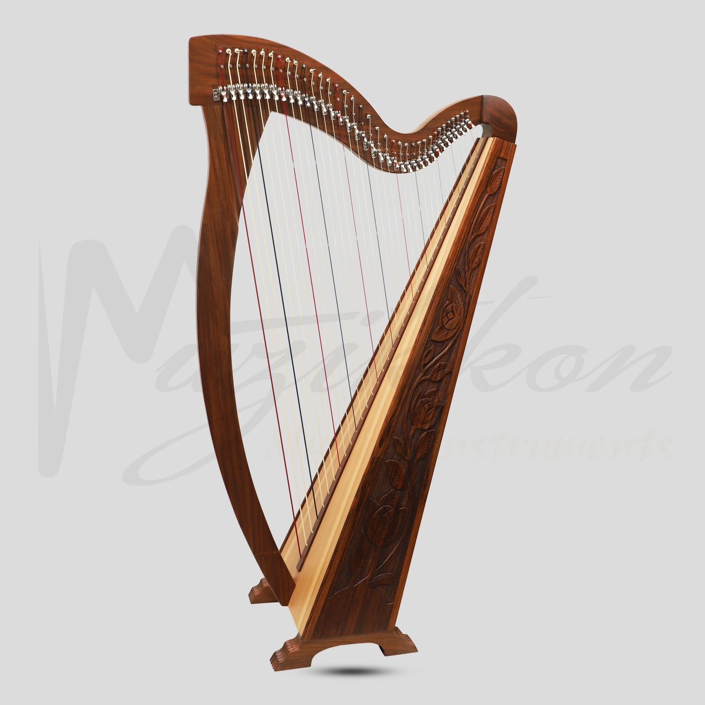 36-String Trinity Harp: Perfect for Beginners and Professionals Rosewood