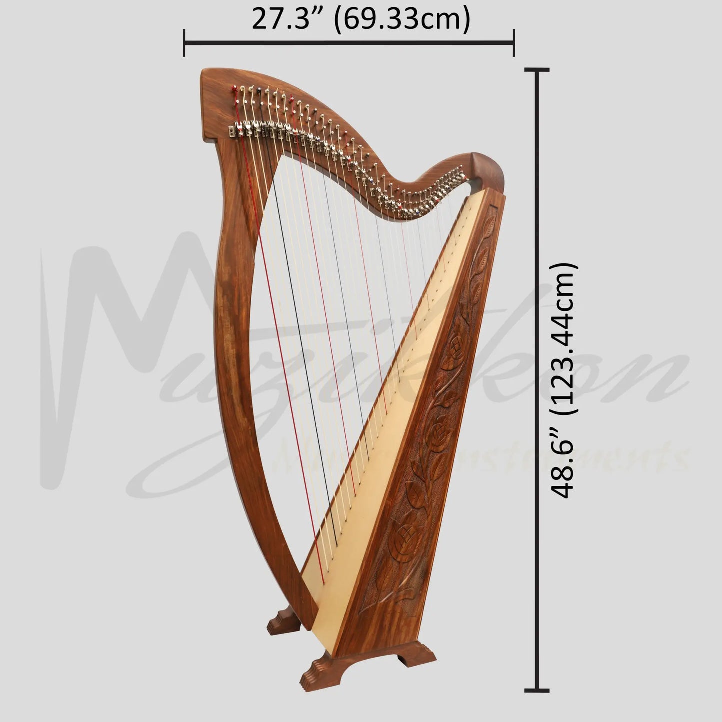 36 String Trinity Harp Rosewood