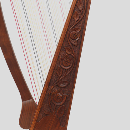 Cross Strung Harp, 38 String Rosewood