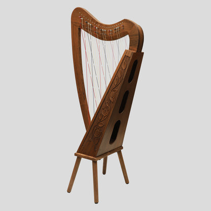 Kruissnarige harp, 38-snarige walnoot