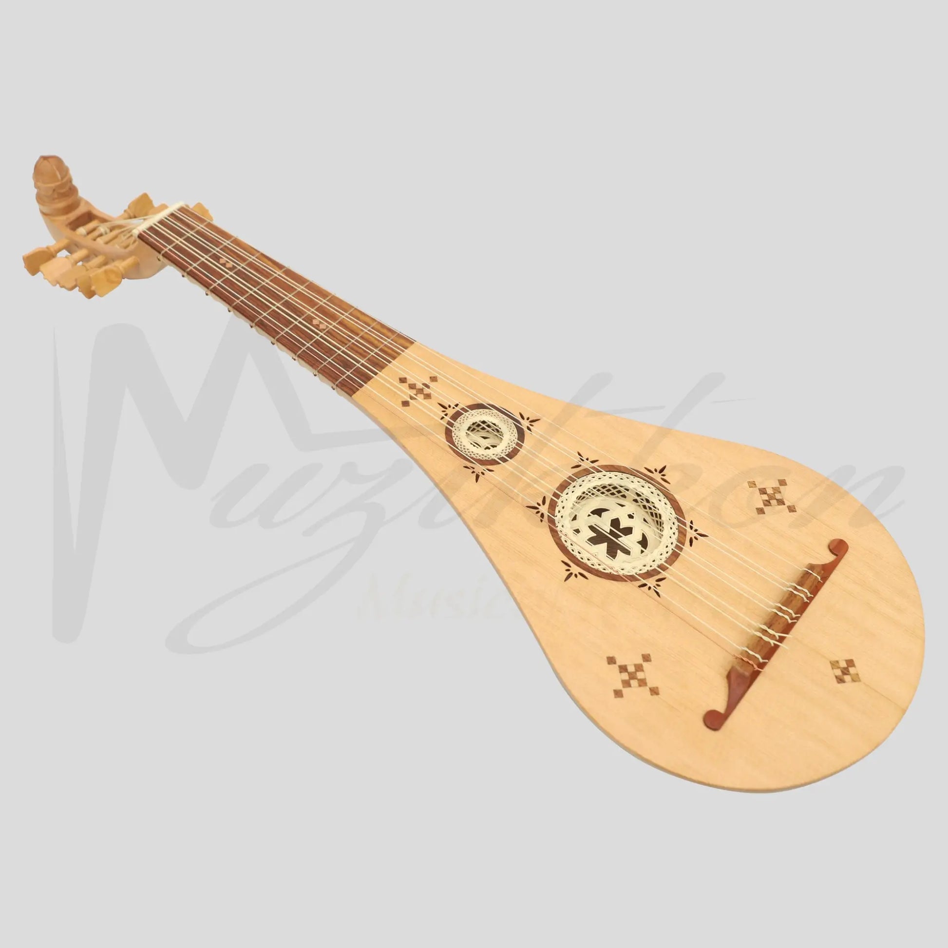 5 Course Medieval Gittern Lacewood By Muzikkon