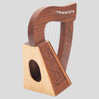 O'carolan Harp, 5 String Rosewood Knotwork