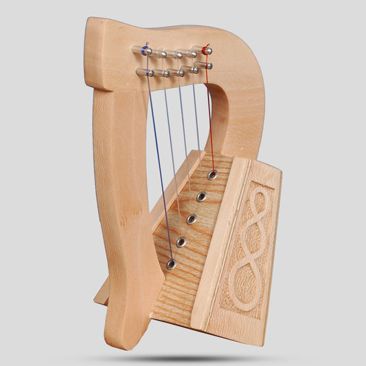 O'Carolan Harp, 5 String Lacewood Knotwork