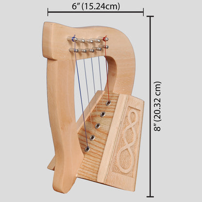 Arpa O'Carolan, nodo in pizzo a 5 corde