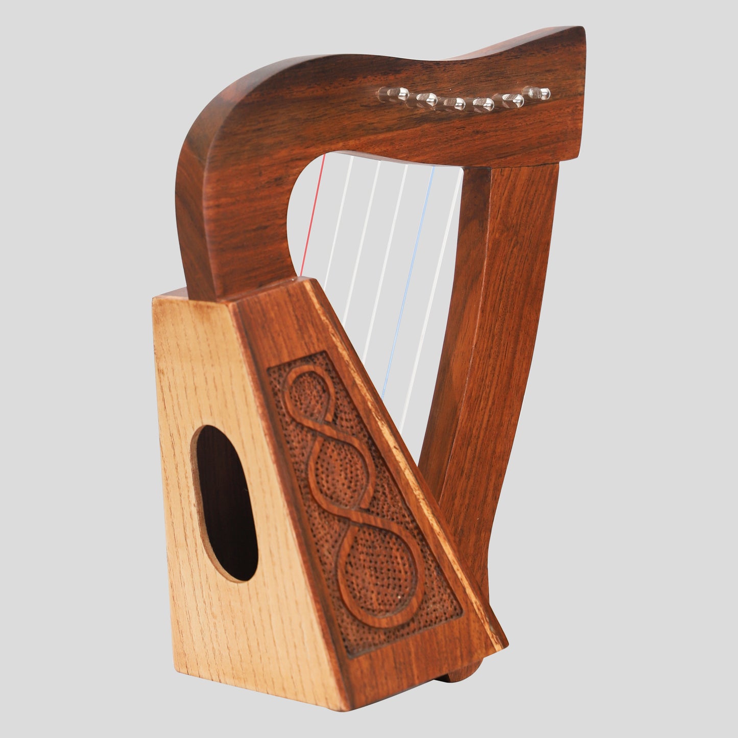 O'carolan Harp, 6 String  Rosewood Knotwork