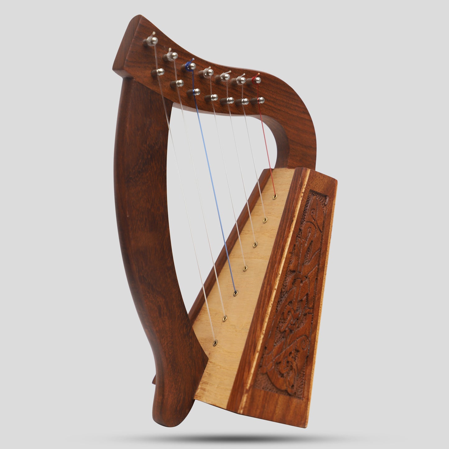 Muzikkon O'Carolan Arpa, 7 corde Rosewood Celtic Dragon