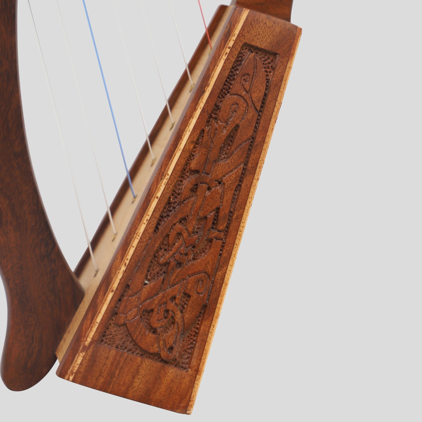 Muzikkon O'Carolan Harp, 7 String Rosewood Celtic Dragon