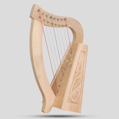 O'Carolan Harp, 8 String Lacewood Celtic Dragon