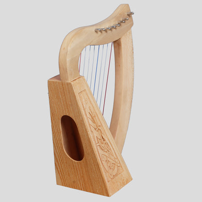 O'Carolan Harp, 8 String Lacewood Celtic Dragon