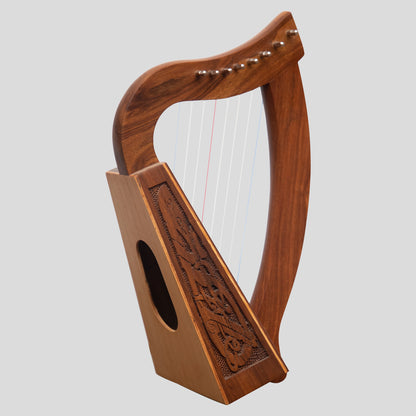 MUZIKKON O'CAROLAN ARPA, DRAGO CELTICO IN PALISSANDRO A 8 CORDE