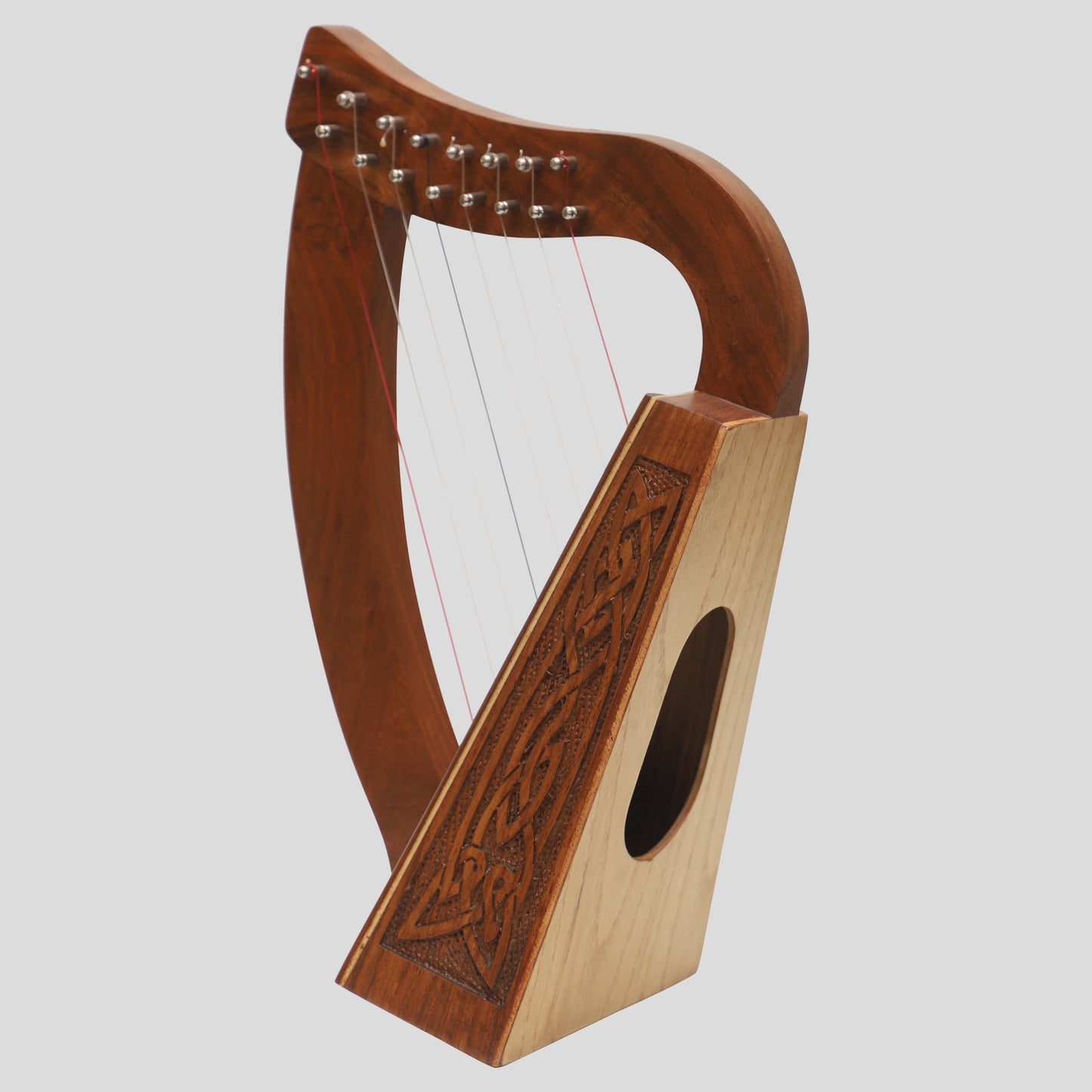 Muzikkon O'carolan Arpa, 8 corde palissandro Knotwork