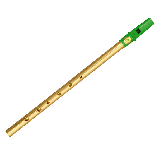 Clare Irish Tin Whistle in D Messinggrün