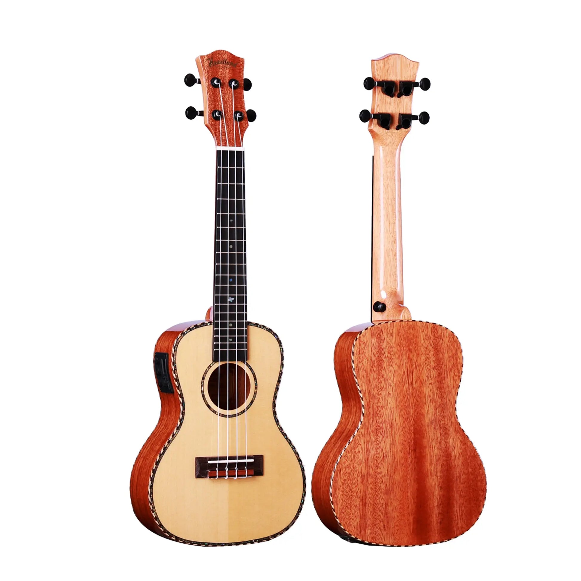 Heartland Concert Ukulele Mahogany with EQ Muzikkon