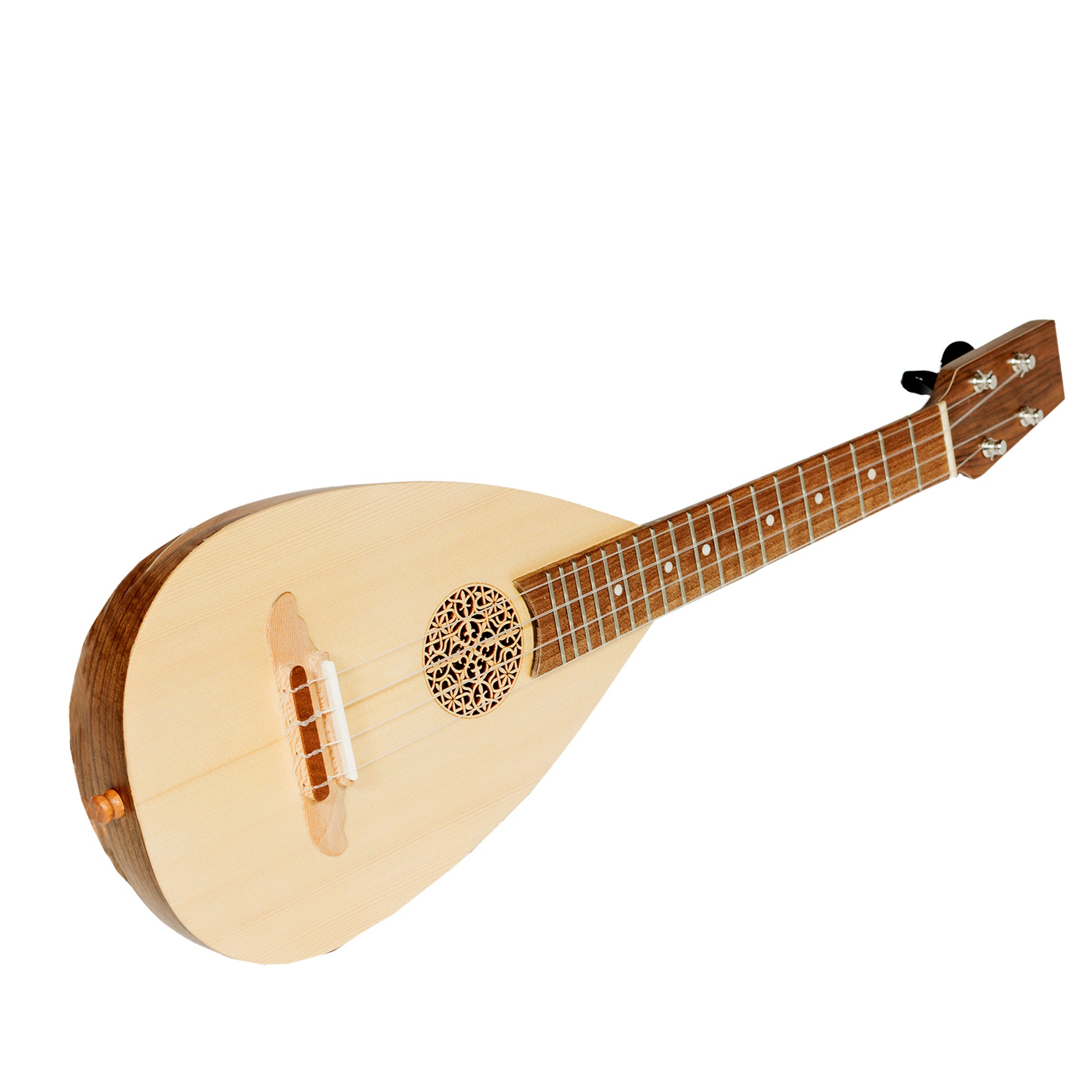 Heartland Baroque Ukulele, 4 String Baritone Walnut Muzikkon