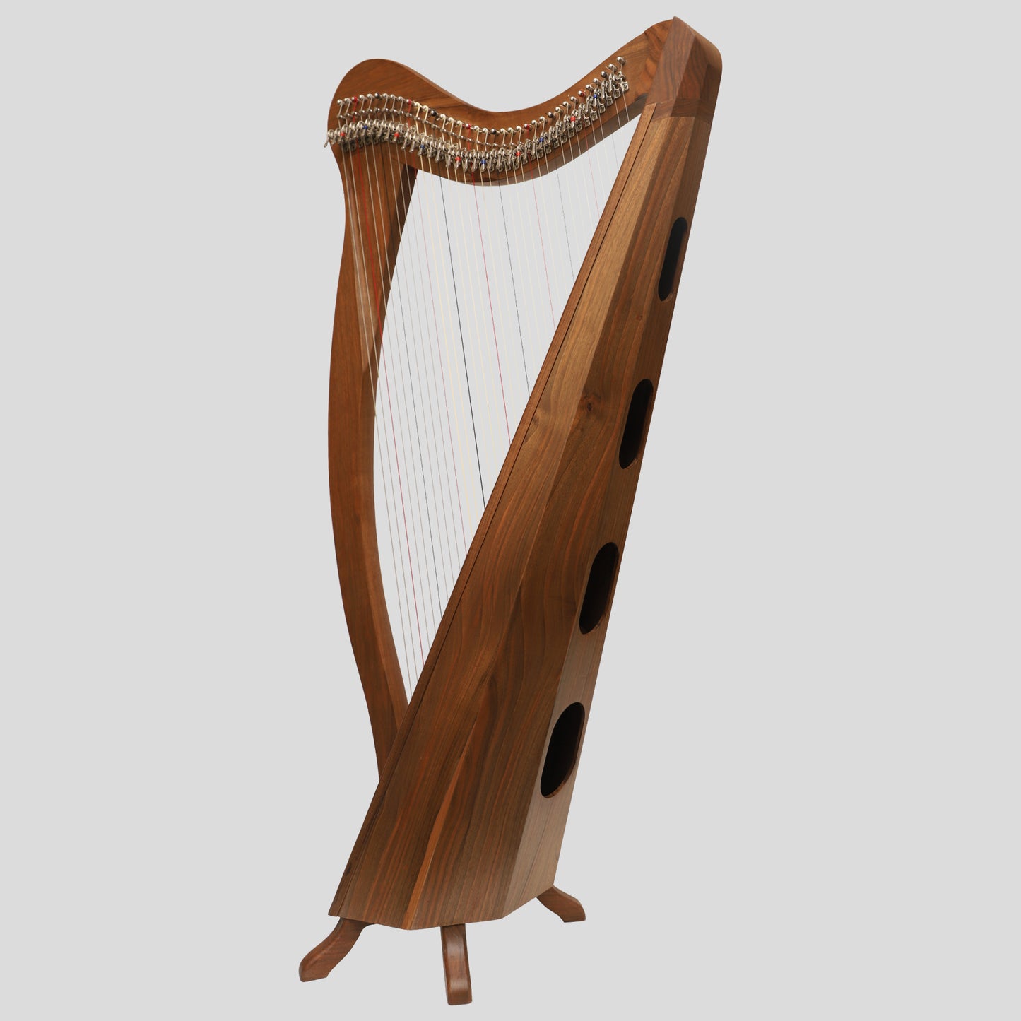 Muzikkon 36 String Ard Ri Harp Walnut