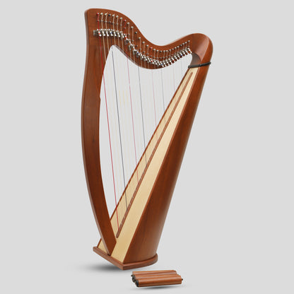 Muzikkon 28 String Claddagh Harp Mahogany