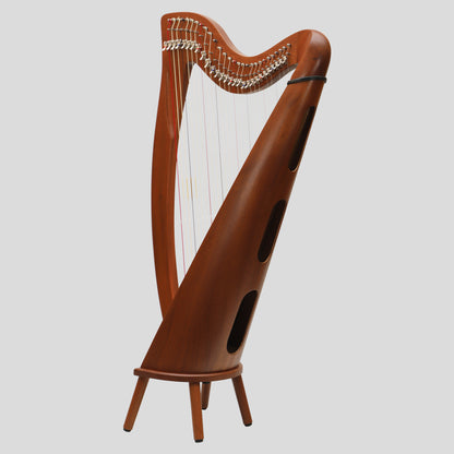 Muzikkon 28 String Claddagh Harp Mahogany