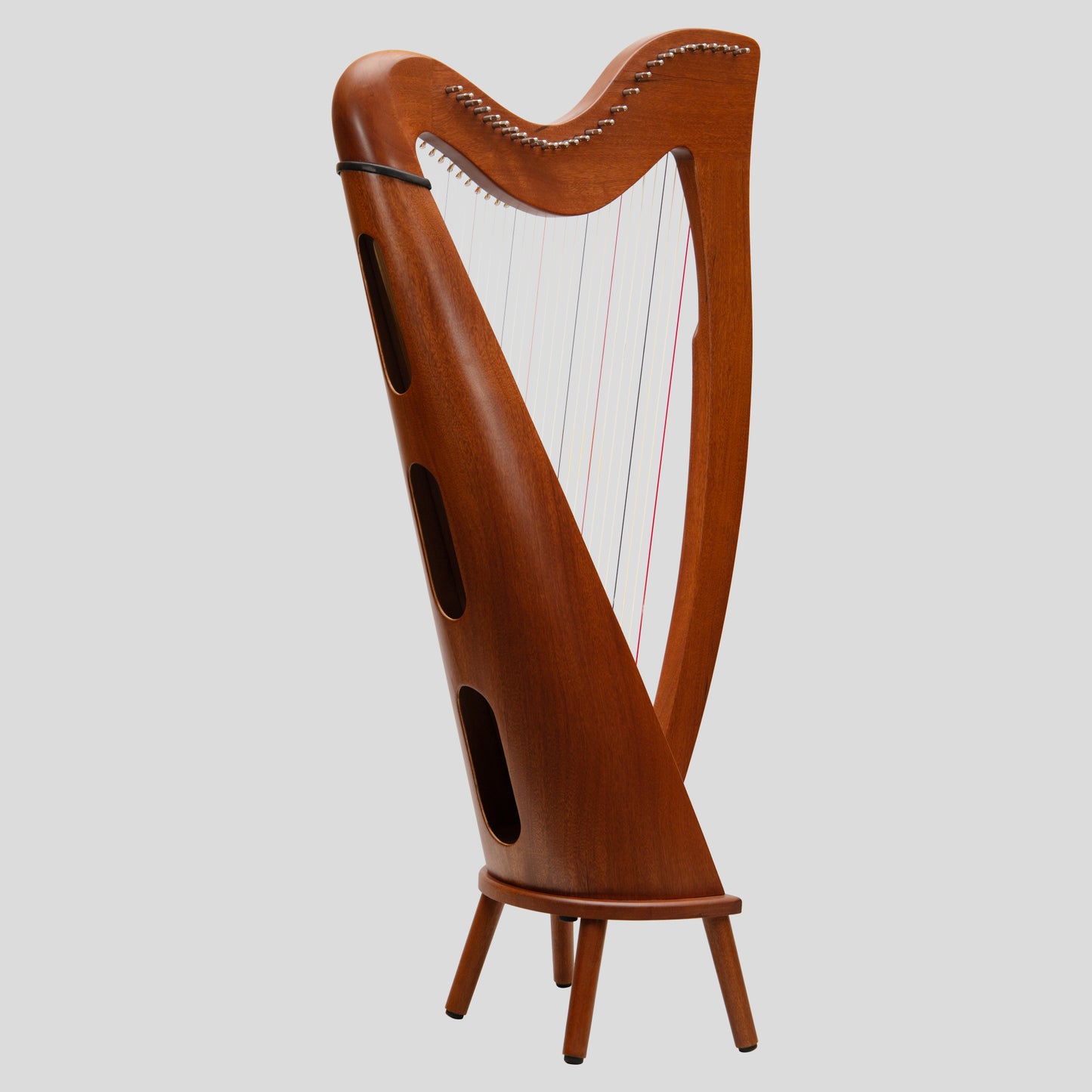 Muzikkon 28 String Claddagh Harp Mahogany