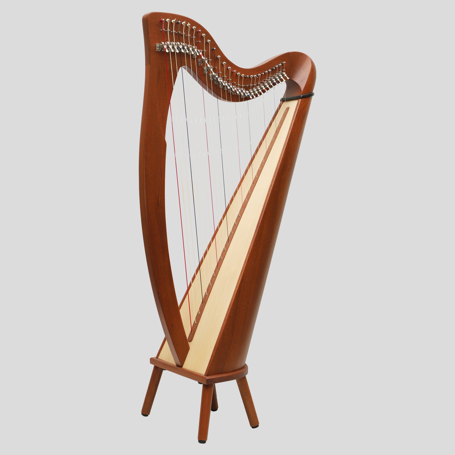 Muzikkon 28 String Claddagh Harp Mahogany