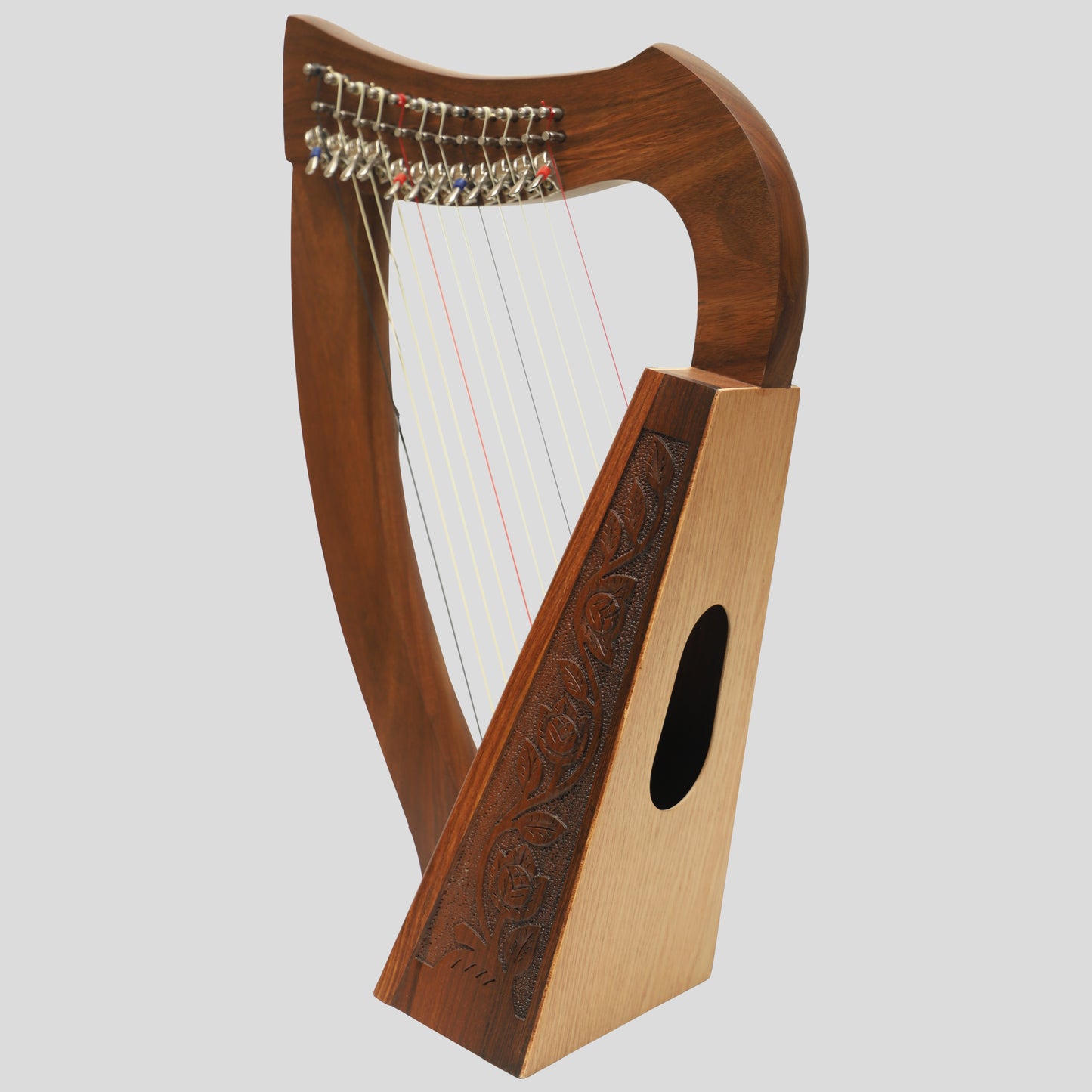 O'Carolan Harp 12 Strings Rosewood with Sharpening Levers