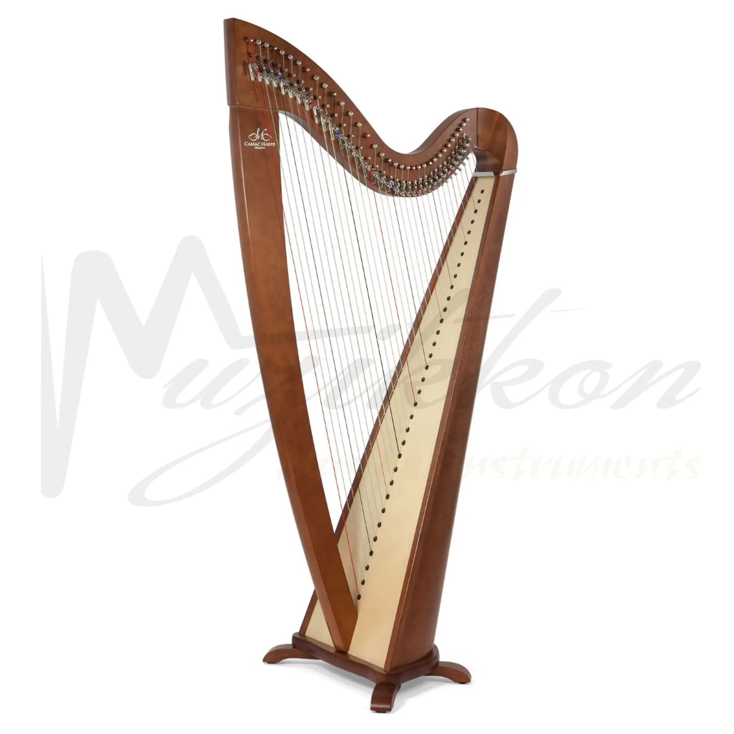 Camac Telenn Lever Harp, 34 Gut Strings in Walnut Muzikkon