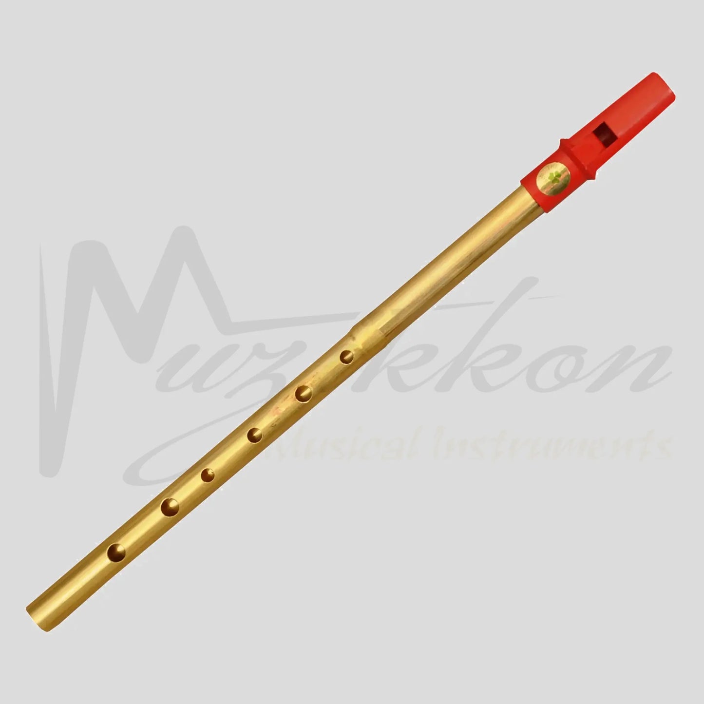 Clare Irish Tin Whistle 2 Part In D Brass Red