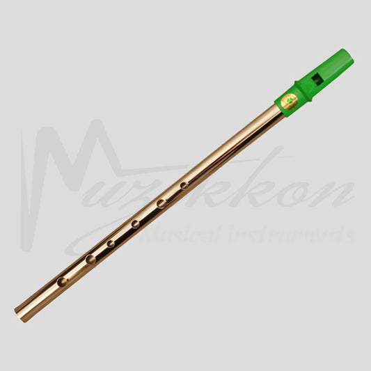 Clare Irish Tin Whistle In D Nickel Green